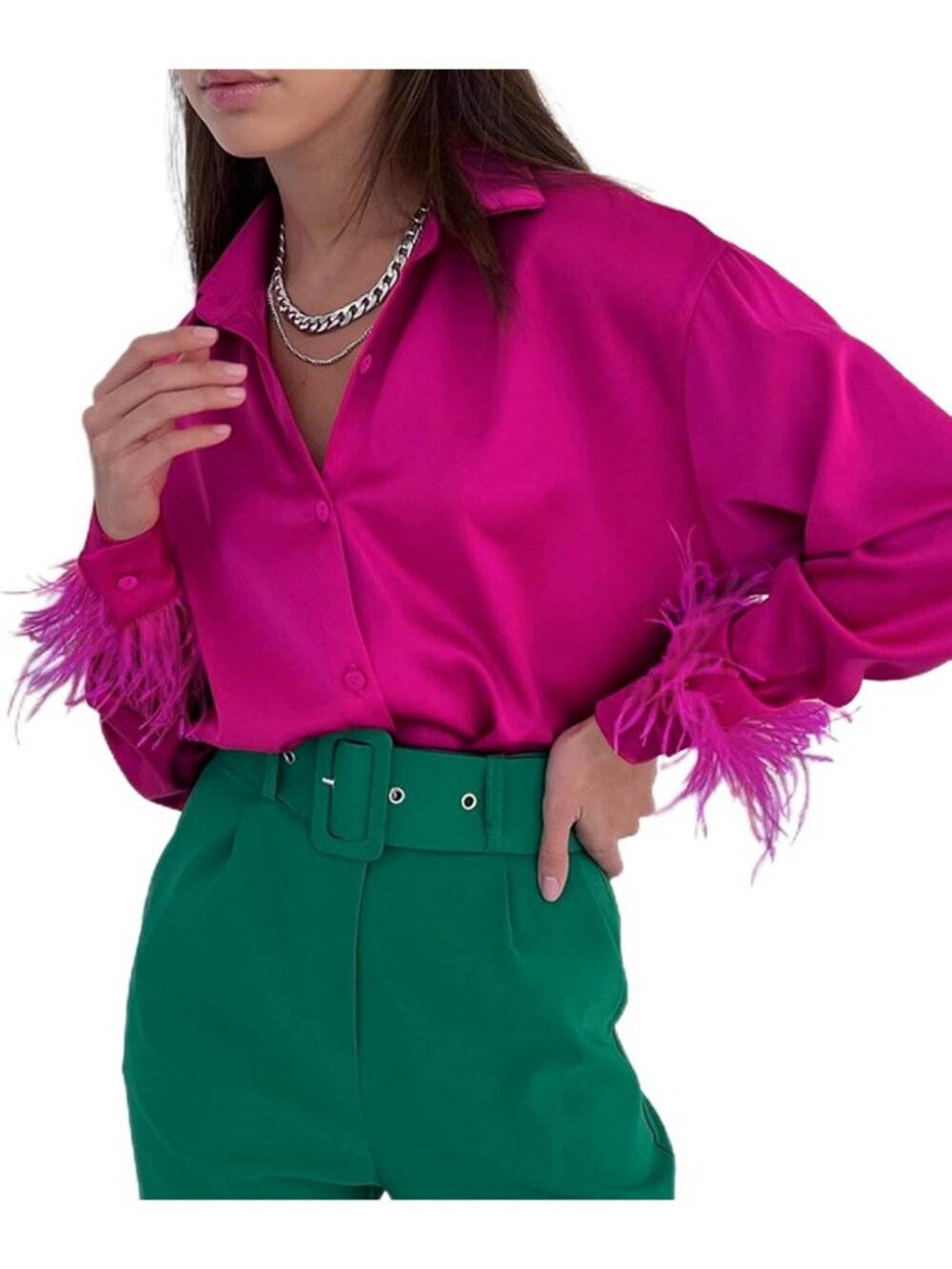 Here’s an optimized title for Poshmark: "Chic Women's Dressy Casual Crop Top